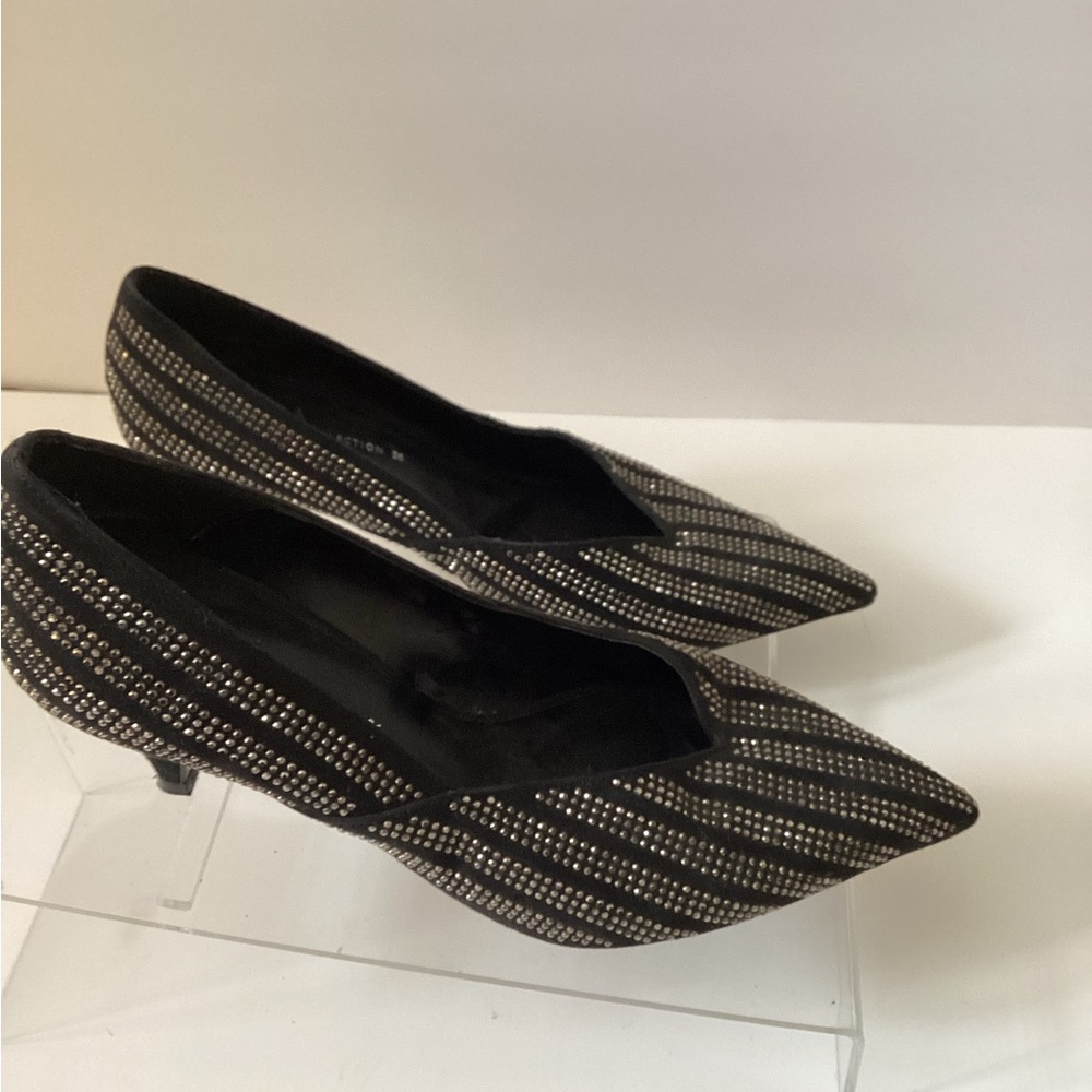 Zara Basic Collection Rhinestone Mini Heels - image 2